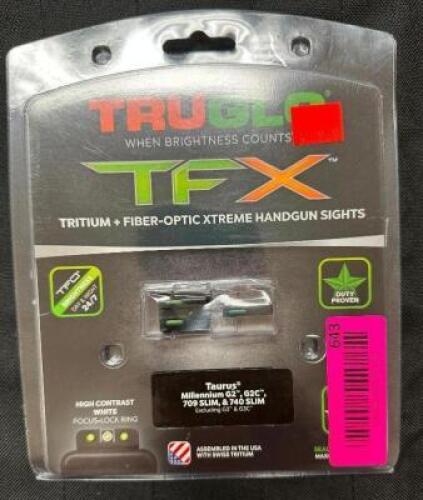 TRUGLO FIBER OPTIC HANDGUN SIGHTS FOR SIG SAUER