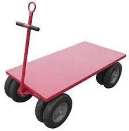 DESCRIPTION: (1) PLATFORM TRUCK INFORMATION: RED, STEEL, CIRCLE HANDLE SIZE: 30" X 60" RETAIL$: $735.00 EA QTY: 1