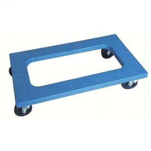 DESCRIPTION: (2) GENERAL PURPOSE DOLLY BRAND/MODEL: PRODUCT NUMBER #35YL99 INFORMATION: OPEN DECK, PLASTIC, BLUE, 1200 LB CAPACITY, 4 SWIVEL WHEELS SI