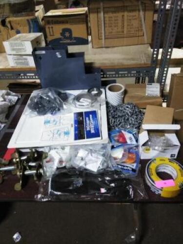 DESCRIPTION: (1) TABLE OF MISC ITEMS BRAND/MODEL: MANY INFORMATION: MUST COME INSPECT QTY: 1