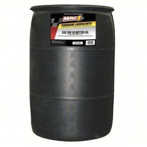DESCRIPTION: (1) ENGINE OIL: SYNTHETIC BLEND BRAND/MODEL: MAG 1 #43Y899 INFORMATION: BIODEGRADABLE, DRUM, 5W 30, FMX SIZE: 55 GALLON RETAIL$: $944.84