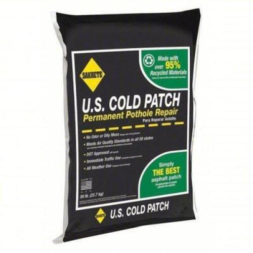 DESCRIPTION: (6) BAGS OF COLD PATCH BRAND/MODEL: SAKRETE #8EJP2 SIZE: 50 LB RETAIL$: $24.06 EA QTY: 6