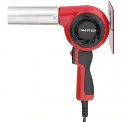 DESCRIPTION: (1) HEAT GUN BRAND/MODEL: MASTER APPLIANCE #54XY13 INFORMATION: RED, 27CFM, 130F 1200F TEMP RANGE SIZE: 220V RETAIL$: $253.71 EA QTY: 1