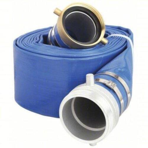 DESCRIPTION: (1) WATER DISCHARGE HOSE BRAND/MODEL: PRODUCT NUMBER #45DU02 INFORMATION: 70 PSI, BLUE SIZE: 4 IN HOSE INSIDE DIA., 50 FT HOSE LG, 4 IN X