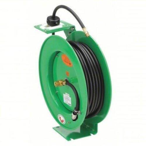 DESCRIPTION: (1) SPRING RETURN HOSE BRAND/MODEL: SPEEDAIRE #2CUA3 INFORMATION: GREEN, BRASS, 300 PSI MAX PRESSURE SIZE: 50' X 1/4" RETAIL$: $230.39 EA
