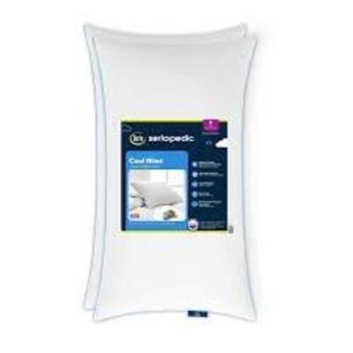 DESCRIPTION: (2) PILLOW BRAND/MODEL: SERTAPEDIC SIZE: KING RETAIL$: $30.20 EA QTY: 2