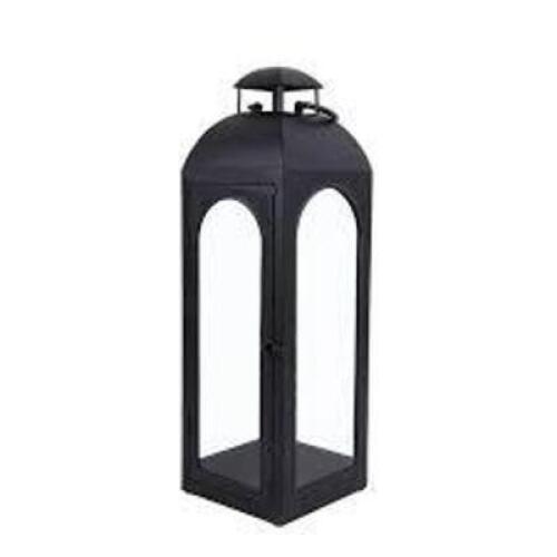 DESCRIPTION: (1) LANTERN BRAND/MODEL: MAINSTAYS INFORMATION: BLACK, METAL, SLIGHT DAMAGE MUST COME INSPECT RETAIL$: $21.48 EA QTY: 1