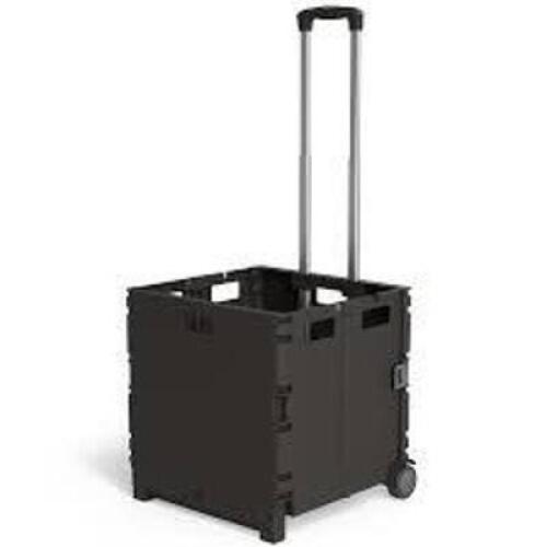 DESCRIPTION: (1) COLLAPSIBLE CART ON THE GO BRAND/MODEL: POP LOAD COLLAPSE & STORE INFORMATION: BLACK, FOLDABLE, COMPACE,, TELESCOPING HANDLE SIZE: 39