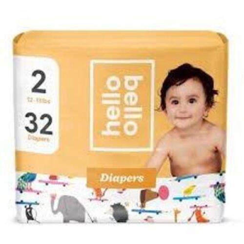 DESCRIPTION: (2) PACKS OF (34) DIAPERS BRAND/MODEL: HELLO BELLO INFORMATION: NEWBORN RETAIL$: $19.94 EA QTY: 2