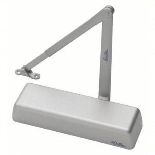 DESCRIPTION: (1) DOOR CLOSER BRAND/MODEL: NORTON DOOR CONTROLS #49VT63 INFORMATION: STD MOUNTING TYPE, GRADE 1 HEAVY DUTY, ALUMINUM SIZE: 12 1/4 IN LG