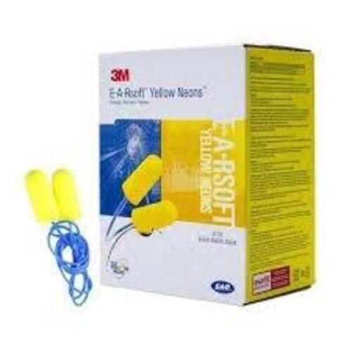DESCRIPTION: (1) BOX OF (200) PAIRS OF CORDED EAR PLUGS BRAND/MODEL: 3M #311 1250 RETAIL$: $68.00 EA QTY: 1
