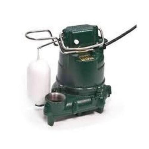 DESCRIPTION: (1) SUBMERSIBLE PUMP BRAND/MODEL: ZOELLER #153 0018 INFORMATION: 1/2 HP, 115V AC, SINGLE PHASE, 70 GPM FLOW RATE @ 10' OF HEAD, CAST IRON