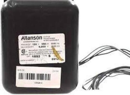 DESCRIPTION: (2) IGNITION TRANSFORMER BRAND/MODEL: ALLANSON #1092 INFORMATION: 50/60 HZ, 6000 V RETAIL$: $247.14 EA QTY: 2