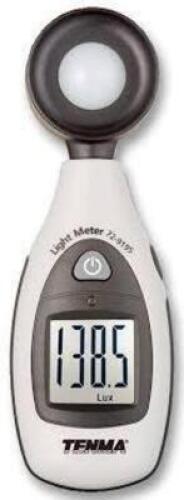 DESCRIPTION: (6) LIGHT METER BRAND/MODEL: TENMA #72 9195 INFORMATION: SEE INSPECTION RETAIL$: $34.51 EA QTY: 6