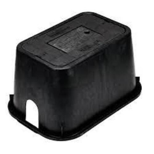 DESCRIPTION: (1) IRRIGATION CONTROL VALVE BOX COVER BRAND/MODEL: NDS #113BC INFORMATION: BLACK, MISSING TOP SIZE: 14" X 19" RETAIL$: $20.94 EA QTY: 1