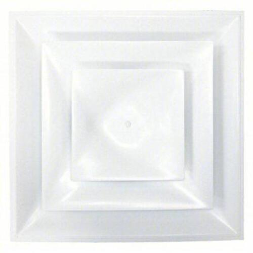 DESCRIPTION: (1) CEILING DIFFUSER BRAND/MODEL: AMERICAN LOUVER #52CE95 INFORMATION: LAY IN, 12 IN DUCT, PLASTIC, SQUARE CONE, WHITE SIZE: 23 3/4 IN H,