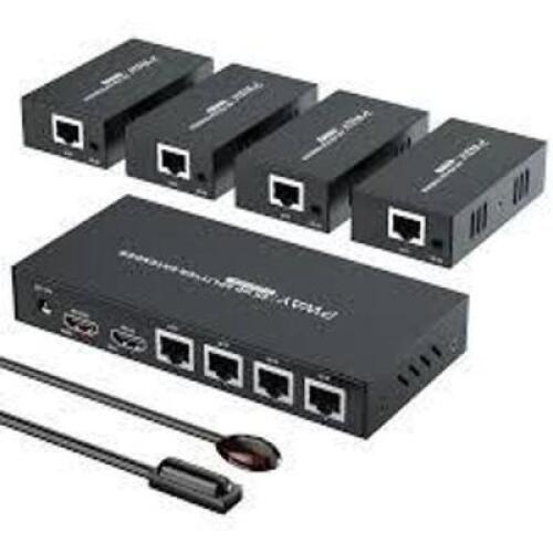DESCRIPTION: (1) HDMI SPLITTER AMPLIFIER BRAND/MODEL: MCM CUSTOM AUDIO INFORMATION: CAT5 X 1, 4 PORTS RETAIL$: $259.99 EA QTY: 1