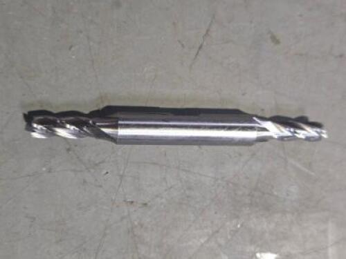 DESCRIPTION: (1) HSS SQ END MILL BRAND/MODEL: HERTEL 87151221 SIZE: 1/4"X5/8" 3/8" RETAIL$: 23.26 QTY: 1
