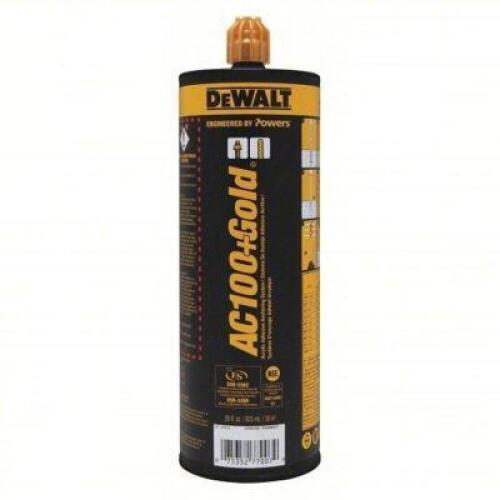 DESCRIPTION: (2) ACRYLIC ADHESIVE ACHOR SYSTEM BRAND/MODEL: DEWALT AC100 SIZE: 28 FL OZ RETAIL$: $110.64 QTY: 2