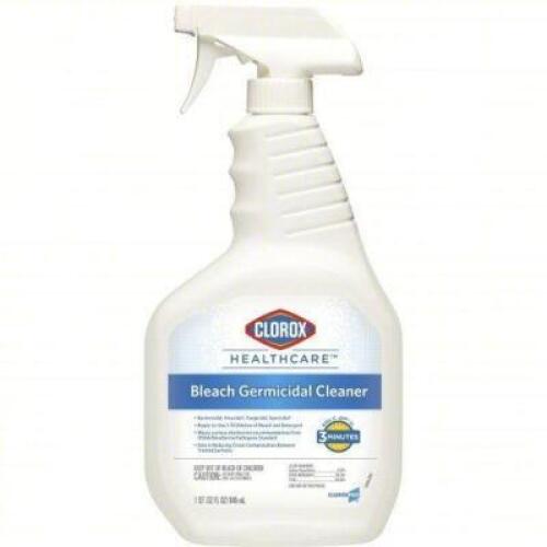 DESCRIPTION: (6) BLEACH GERMICIDAL CLEANER BRAND/MODEL: CLOROX HEALTHCARE 68970 SIZE: 32 OZ RETAIL$: $161.80 QTY: 6