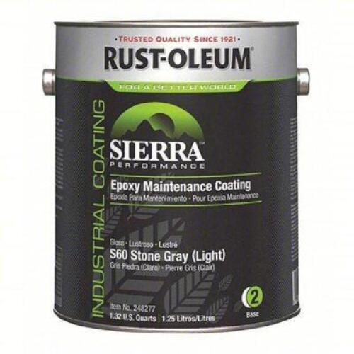 DESCRIPTION: (1) LGT STONE GRAY EPOXY COATING WITH ACTIVATOR BRAND/MODEL: RUST OLEUM 248277/248284 RETAIL$: $78.62 QTY: 1