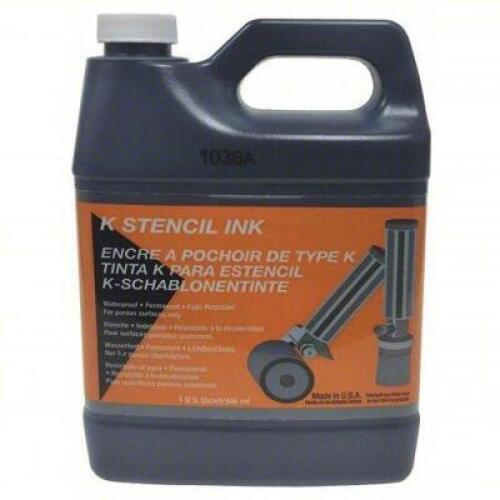 DESCRIPTION: (3) BLACK STENCIL INK BRAND/MODEL: MARSH 5A136 INFORMATION: WATER RESISTANT SIZE: 32OZ RETAIL$: $53.44 QTY: 3