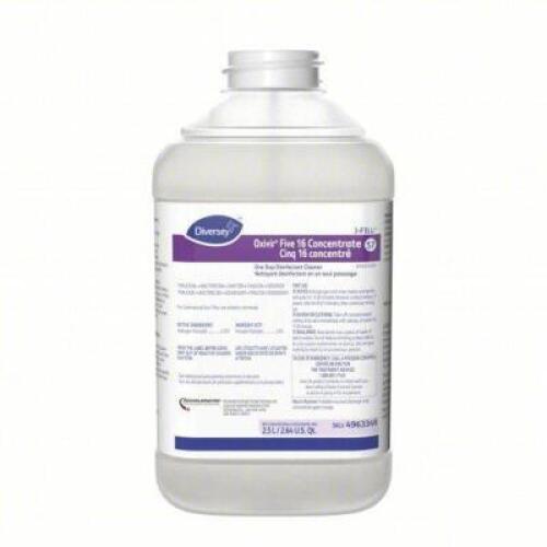 DESCRIPTION: (6) CLEANER DISINFECTANT CONCENTRATE BRAND/MODEL: DIVERSEY 4963331 SIZE: 2.5L RETAIL$: $729.99 QTY: 6