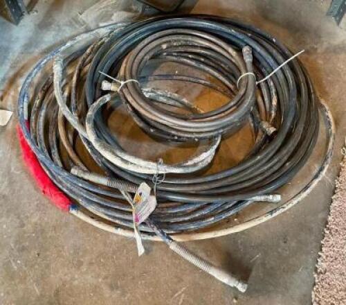 (3) ASSORTED SIZED PAINT SPRAYER HOSES
