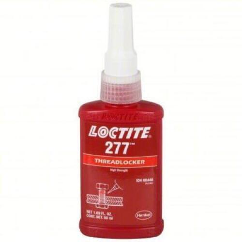 DESCRIPTION: (6) HIGH STRENGTH THREAD LOCKER BRAND/MODEL: LOCTITE 277 SIZE: 1.69 FL OZ RETAIL$: $365.70 QTY: 6