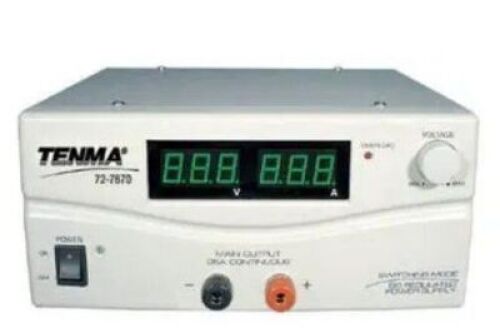 DESCRIPTION: (1) DC BENCH POWER SUPPLY BRAND/MODEL: TENMA 72 7670 RETAIL$: 174.25 QTY: 1