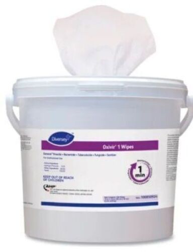 DESCRIPTION: (2) CONTAINERS OF (160) SANITIZING WIPES BRAND/MODEL: DIVERSEY OXIVIR 1 WIPES SIZE: 160 WIPES RETAIL$: $28.50 QTY: 2