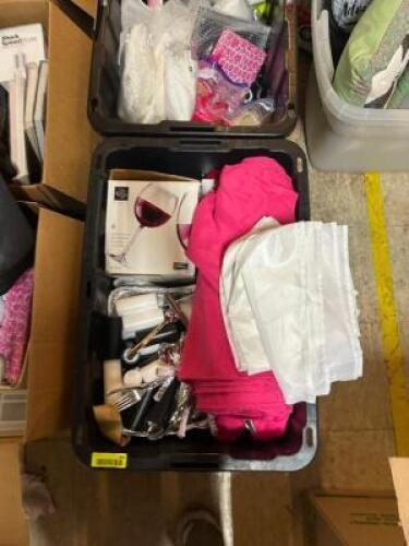 BOX OF UTENSILS AND GLASSWARE