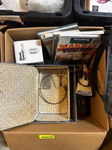 BOX OF ORGANIZERS AND DIY BOOKS