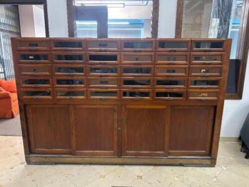 VINTAGE WOOD FILE CABINET