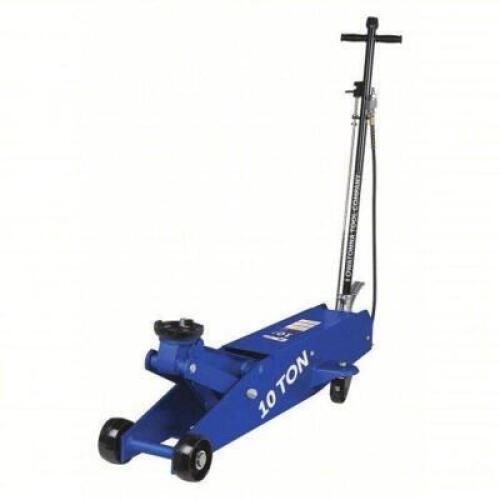 DESCRIPTION: (1) TROLLEY FLOOR JACKS BRAND/MODEL: OTC #56MD14 INFORMATION: STEEL, MANUAL HANDLE, AIR/MECHANICAL, 10 TON LOAD CAPACITY, 22 IN MAX LIFT
