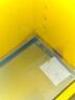 DESCRIPTION: (1) FLAMMABLES SAFETY CABINET BRAND/MODEL: JUSTRITE #1YNE4 INFORMATION: YELLOW, 45 GAL, YELLOW, MANUAL CLOSE, 2 SHELVES SIZE: 43 IN X 18 - 5
