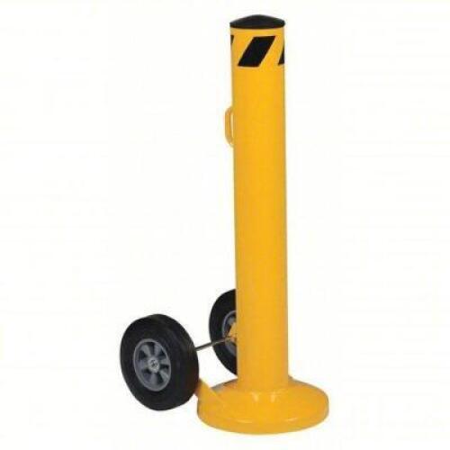DESCRIPTION: (1) MOBILE OR PORTABLE BOLLARD BRAND/MODEL: PRODUCT NUMBER #45XC75 INFORMATION: CARBON STEEL, YELLOW SIZE: 42 IN INSTALL HT, 5 1/2 IN DIA