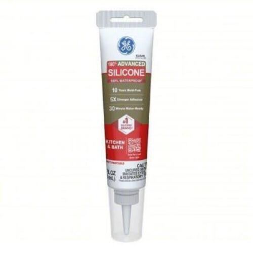 DESCRIPTION: (24) SILICONE SEALANT BRAND/MODEL: GE #3LA50 INFORMATION: ADVANCED SILICONE, CLEAR, TUBE, 301% TO 500% ELONGATION RANGE SIZE: 3 OZ RETAIL