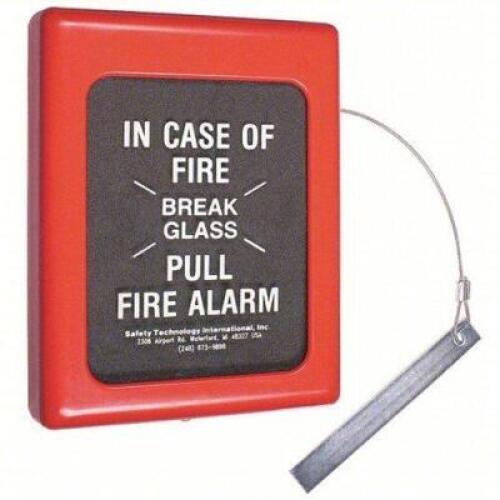 DESCRIPTION: (1) FIRE ALARM GLASS COVER BRAND/MODEL: SAFETY TECHNOLOGY INTERNATIONAL #STI-4100 INFORMATION: WALL MOUNT, SURFACE MOUNT RETAIL$: $71.25