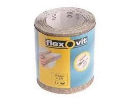 DESCRIPTION: (4) ROLLS OF SANDPAPER BRAND/MODEL: FLEXOVIT INFORMATION: 80 GRIT SIZE: 115 MM X 5M RETAIL$: $9.99 EA QTY: 4