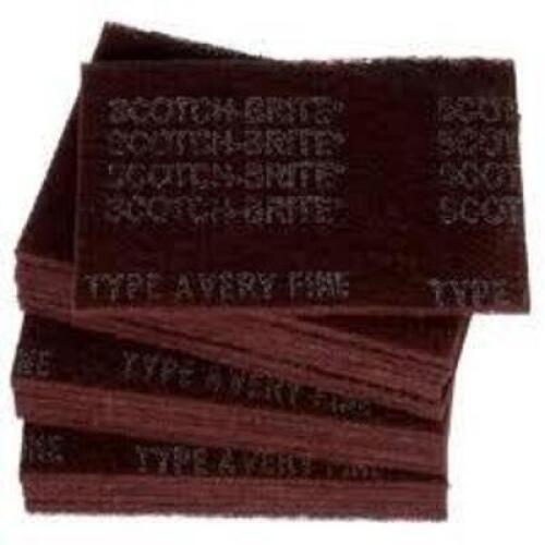 DESCRIPTION: (1) BOX OF (60) SANDING HAND PADBRAND/MODEL: SCOTCH-BRITE/7447INFORMATION: VERY-FINE/MAROONSIZE: 6" X 9"RETAIL$: $140.40 EAQTY: 1