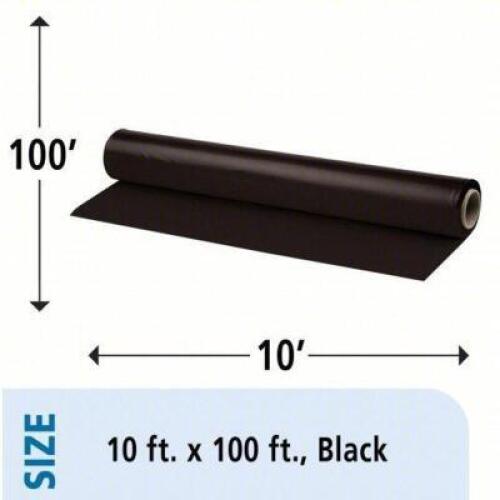 DESCRIPTION: (1) PLASTIC SHEETING ROLL BRAND/MODEL: ABILITY ONE #5LH37 INFORMATION: HEAVY DUTY, 6 MIL THICK, BLACK, POLYETHYLENE SIZE: 10 FT WD, 100 F