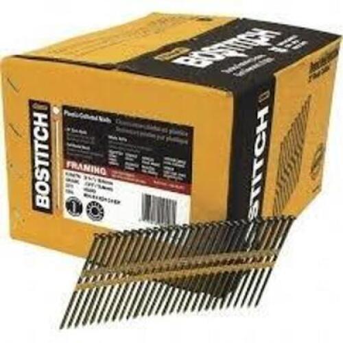 DESCRIPTION: (1) BOX OF (4000) FRAMING NAILS BRAND/MODEL: BOSTITCH #82920018 INFORMATION: 21 D SIZE: 3-1/4 X .131 RETAIL$: $231.71 EA QTY: 1