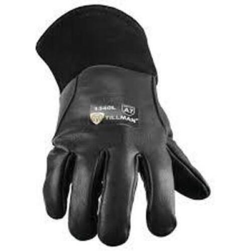 DESCRIPTION: (4) PAIRS OF OIL RESISTANT MIG WELDING GLOVES BRAND/MODEL: TILLMAN #1340XL INFORMATION: BLACK, TOP GRAIN GOATSKIN, ANSI A7 SIZE: XL RETAI