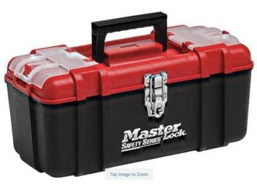 DESCRIPTION: (1) SAFETY SERIES LOCKOUT BOX BRAND/MODEL: MASTER LOCK INFORMATION: BLACK AND RED SIZE: 17" X 9" RETAIL$: $32.15 EA QTY: 1