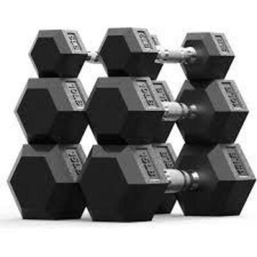 DESCRIPTION: (1) DUMBBELL SET BRAND/MODEL: BALANCEFROM #DB-5P10P15P INFORMATION: 5 LB, 10 LB, 15 LB RETAIL$: $109.99 EA QTY: 1