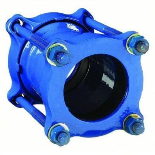 DESCRIPTION: (1) PIPE COUPLINGBRAND/MODEL: SMITH-BLAIR #5ENH7INFORMATION: EPOXY COATED DUCTILE IRON, FOR VIBRATIONSIZE: 6" PIPE SIZERETAIL$: $409.57 EAQTY: 1