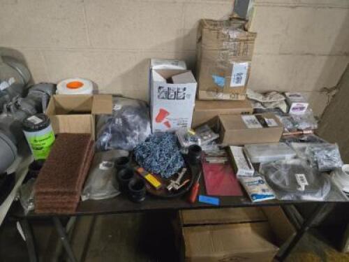 DESCRIPTION: (1) MISC TABLE OF ITEMS BRAND/MODEL: MANY INFORMATION: MUST COME INSPECT QTY: 1