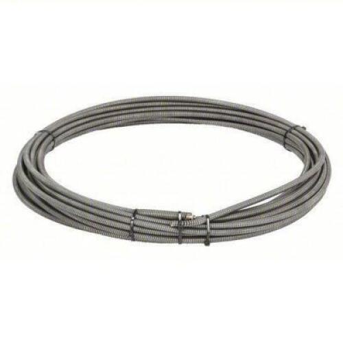 DESCRIPTION: (1) DRAIN CLEANING CABLE BRAND/MODEL: RIDGID #1VXH4 INFORMATION: INNER CORE, COUPLING, 2 1/2 IN MAX. PIPE DIA. SIZE: 3/8 IN DIA., 100 FT