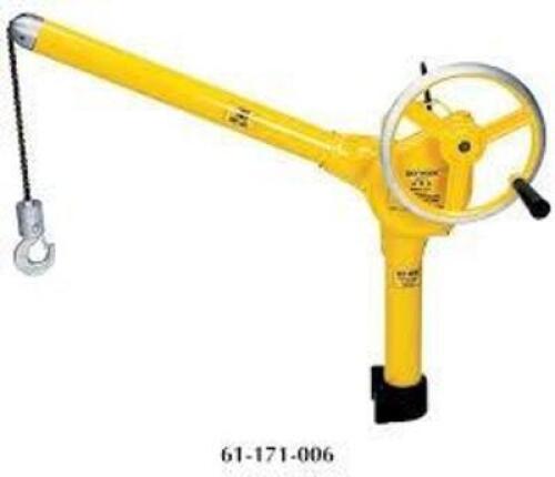DESCRIPTION: (1) HOOK CRANE BRAND/MODEL: SKY HOOK INFORMATION: YELLOW, NEEDS WORK, MUST COME IN AND INSPECT SIZE: 6' H RETAIL$: $3915.70 EA QTY: 1